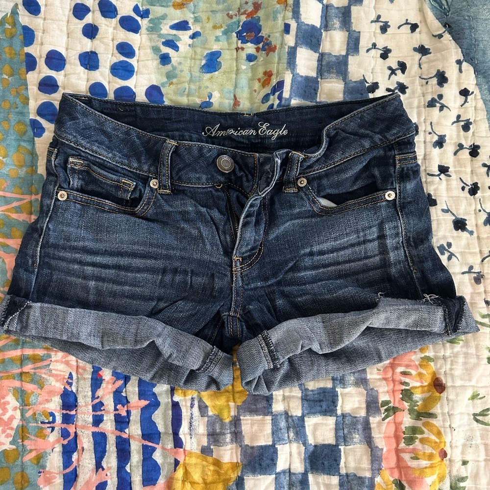 American Eagle Midi Jean Shorts
